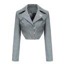 Metal Hook Denim Blazer