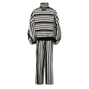 Black-white Stripe Jumpsuit