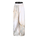Hand- painted  wide leg pants