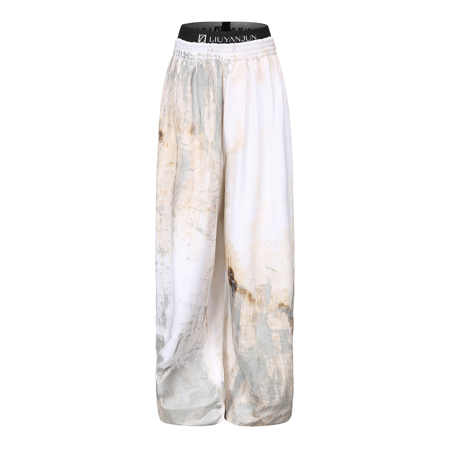 Hand- painted  wide leg pants