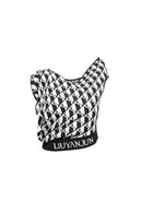 KNITTED PRINTET MINI-SKIRT