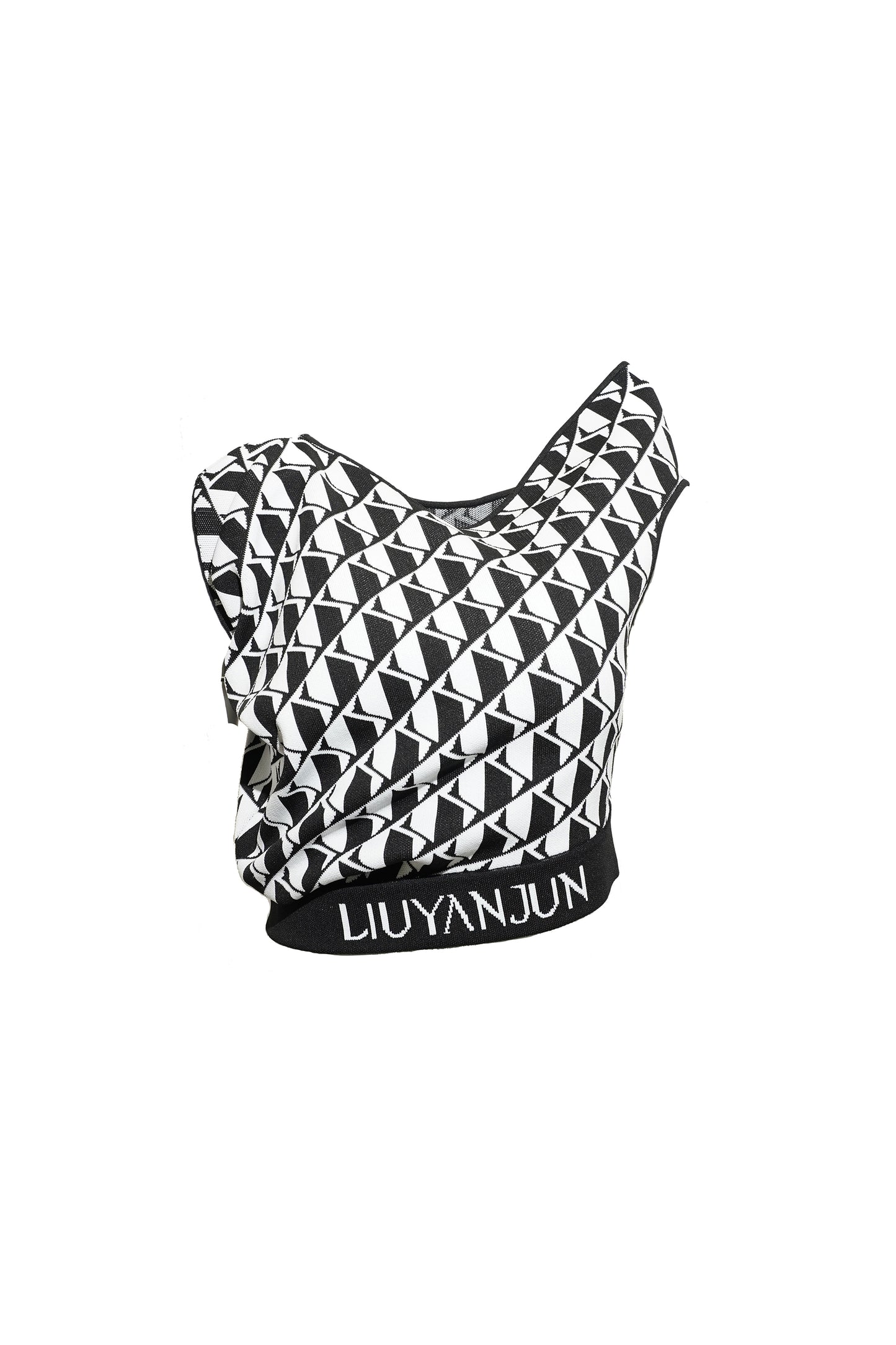 KNITTED PRINTET MINI-SKIRT