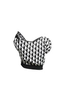 KNITTED PRINTET MINI-SKIRT