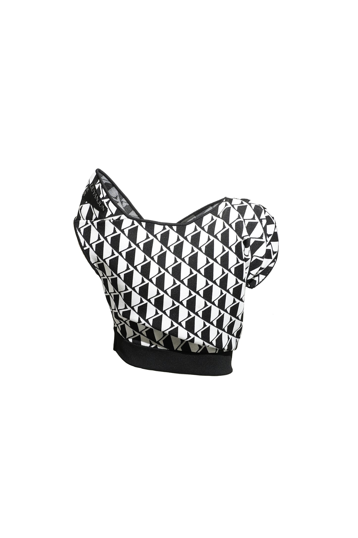 KNITTED PRINTET MINI-SKIRT