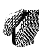 PRINTED TOP WITH CUT-OUT SHOULDERS