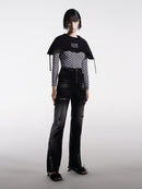 Printed Square-neck Fitted Base Layer Top