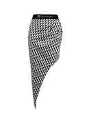 ASYMMETRIC PRINTED SKIRT