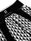 CONTRAST PRINTED KNIT BIKE SHORTS