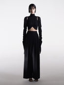 GATHERED LONG SLEEVES TOP