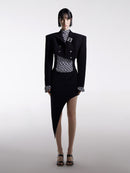 ASYMMETRIC PENCIL SKIRT