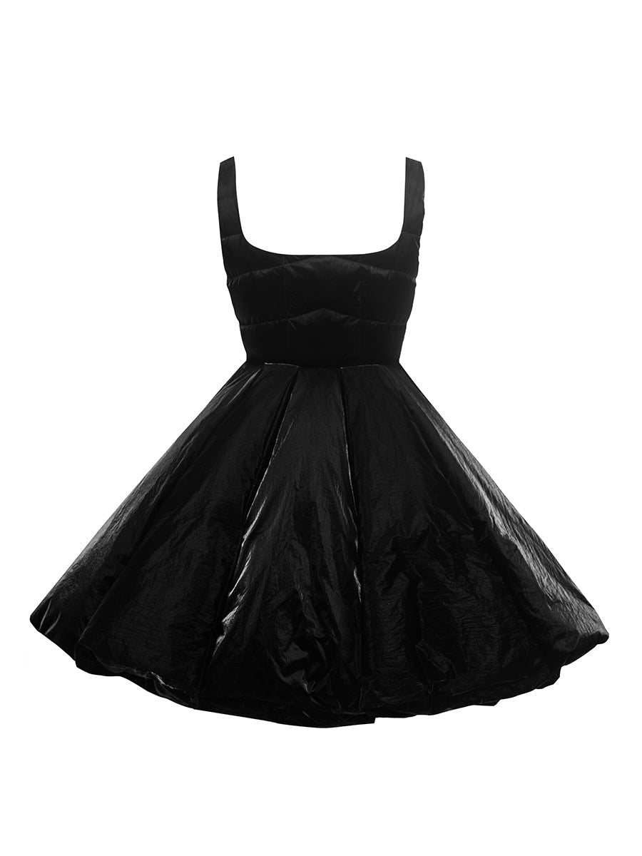 PUFFER PINAFORE DRESS