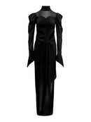 HIGH NECK DRESS WITH CUT-OUT DETAIL